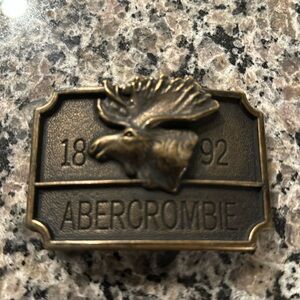 Original Abercrombie and Fitch metal belt buckle!